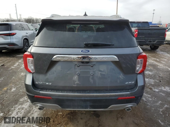 2023 Ford Explorer Limited with VIN 1FMSK8FH0PGB92578, listed as a Copart auction lot 44310705 with 20,261 mi miles and Salvage Title. Bid and sale history available at carsss.com. Image 6.