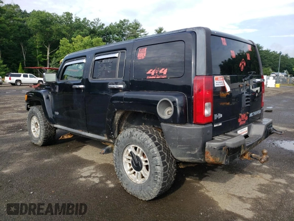 2007 Hummer H3 SUV with VIN 5GTDN13E578158323, listed as a Copart auction lot 62884024 with 169,972 mi miles and Clean Title. Bid and sale history available at carsss.com. Image 2.