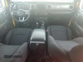 2019 Jeep Wrangler Unlimited Sahara with VIN 1C4HJXEN4KW593715, listed as a Copart auction lot 53883335 with 83,349 mi miles and Salvage Title. Bid and sale history available at DreamBid. Image 8.