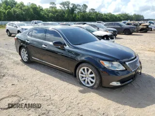 2007 Lexus LS 460 with VIN JTHBL46F975030225, listed as a Copart auction lot 54592425 with 226,524 mi miles and Salvage Title. Bid and sale history available at DreamBid. Image 4.