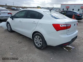 2013 Kia Rio LX with VIN KNADM4A3XD6236578, listed as a IAAI auction lot 41722410 with 174,894 mi miles. Bid and sale history available at carsss.com. Image 3.