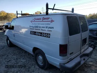 2003 Ford Econoline Cargo with VIN 1FTRE14263HC04236, listed as a Copart auction lot 77628444 with 163,778 mi miles and Salvage Title. Bid and sale history available at carsss.com. Image 2.