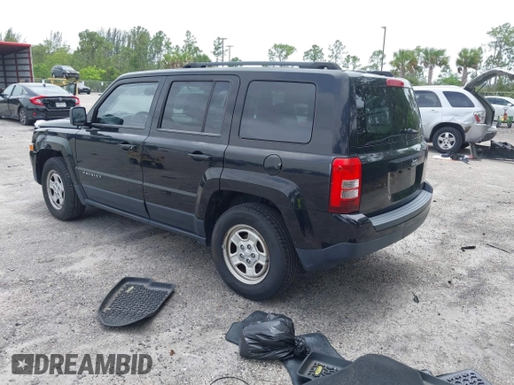 2014 Jeep Patriot Sport with VIN 1C4NJPBB7ED793811, listed as a IAAI auction lot 42442047 with 100,193 mi miles and . Bid and sale history available at DreamBid. Image 3.
