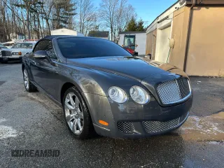 2010 Bentley Continental GT with VIN SCBDR3ZA9AC066604, listed as a Copart auction lot 86160224 with 59,156 mi miles and Salvage Title. Bid and sale history available at DreamBid. Image 1.