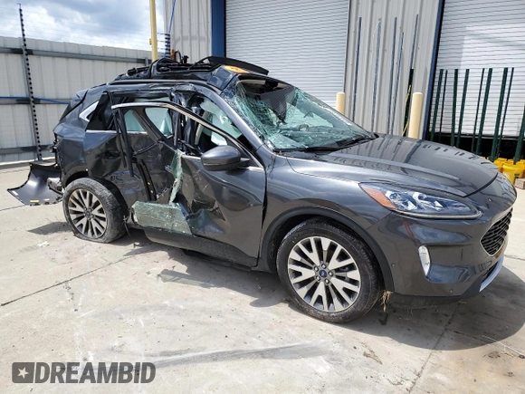 2020 Ford Escape Titanium Hybrid with VIN 1FMCU0DZ5LUC42835, listed as a Copart auction lot 64339785 with 83,515 mi miles and Non repairable. Bid and sale history available at DreamBid. Image 4.