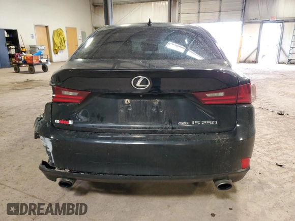 2015 Lexus IS 250 with VIN JTHCF1D21F5017770, listed as a Copart auction lot 47179845 with 171,876 mi miles and Salvage Title. Bid and sale history available at DreamBid. Image 6.