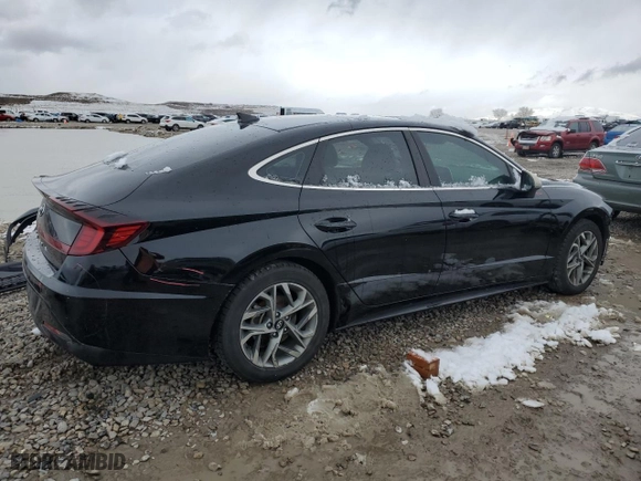 2020 Hyundai Sonata SEL with VIN 5NPEL4JA8LH053905, listed as a Copart auction lot 49446415 with 70,855 mi miles and Salvage Title. Bid and sale history available at carsss.com. Image 3.