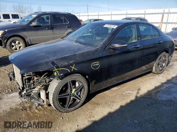 2017 Mercedes-Benz C 43 AMG with VIN 55SWF6EB6HU188251, listed as a Copart auction lot 47346215 with 102,565 mi miles and Salvage Title. Bid and sale history available at DreamBid. Image 1.