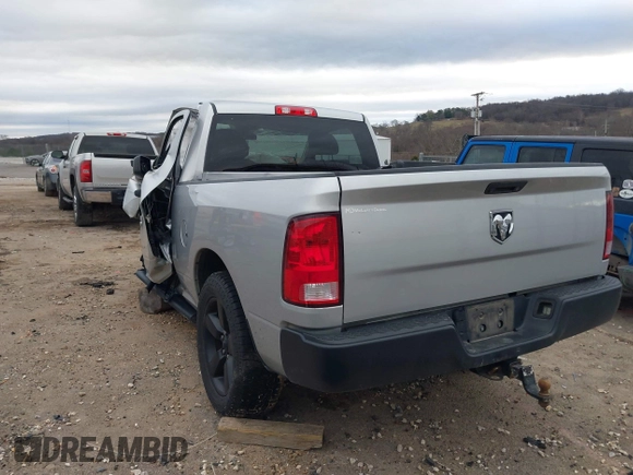 2017 Ram 1500 Express with VIN 3C6JR6AT7HG592100, listed as a IAAI auction lot 41501171 with 104,834 mi miles and . Bid and sale history available at DreamBid. Image 3.