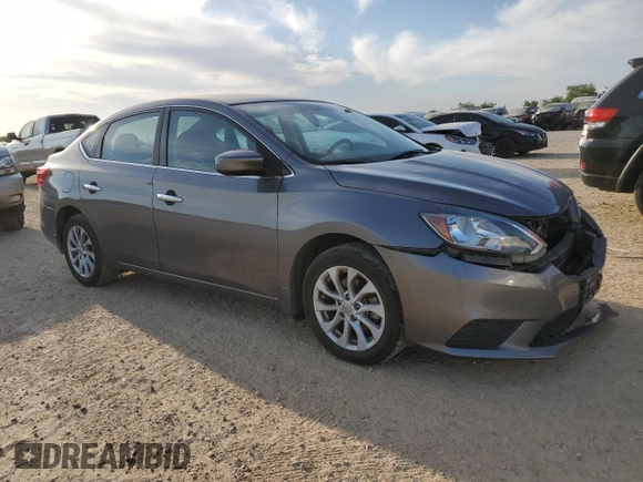 2018 Nissan Sentra SV with VIN 3N1AB7AP5JL652977, listed as a Copart auction lot 53276105 with 102,374 mi miles and Salvage Title. Bid and sale history available at DreamBid. Image 4.