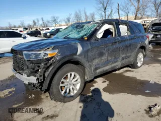 2021 Ford Explorer with VIN 1FMSK8BH4MGB32045, listed as a Copart auction lot 88047105 with 0 mi miles and Salvage Title. Bid and sale history available at carsss.com. Image 1.