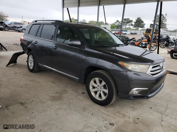 2013 Toyota Highlander with VIN 5TDZK3EH4DS106486, listed as a Copart auction lot 51058255 with 127,510 mi miles and Salvage Title. Bid and sale history available at carsss.com. Image 4.