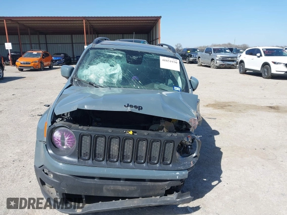 2018 Jeep Renegade Latitude with VIN ZACCJABB1JPH59251, listed as a IAAI auction lot 41851930 with Not provided miles and . Bid and sale history available at DreamBid. Image 12.