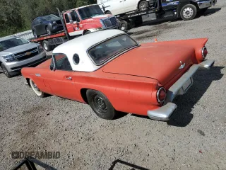 1957 Ford Thunderbird with VIN D7FH395675, listed as a Copart auction lot 77234434 with 15,312 mi miles and Salvage Title. Bid and sale history available at DreamBid. Image 2.