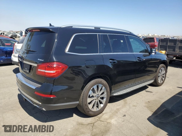 2018 Mercedes-Benz GLS 450 with VIN 4JGDF6EE0JB180847, listed as a Copart auction lot 69716534 with 50,104 mi miles and Salvage Title. Bid and sale history available at DreamBid. Image 3.