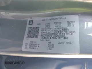 2021 GMC Canyon 4WD Denali with VIN 1GTG6EEN2M1123409, listed as a IAAI auction lot 41486932 with 1 mi miles. Bid and sale history available at carsss.com. Image 9.