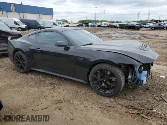 2024 Ford Mustang GT with VIN 1FA6P8CF0R5403129, listed as a Copart auction lot 56489825 with 16,547 mi miles and Clean title. Bid and sale history available at DreamBid. Image 4.