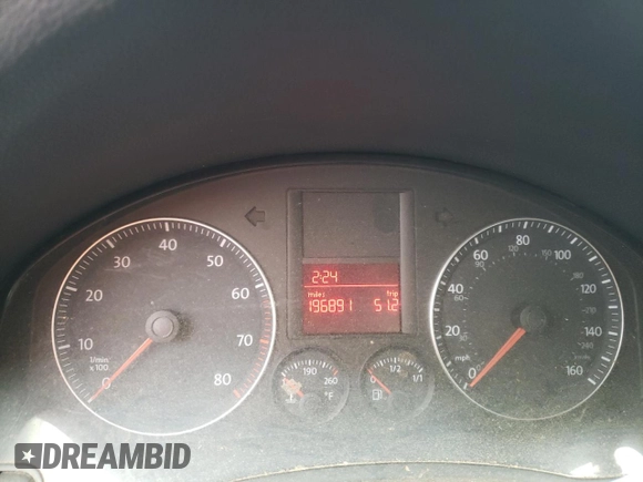 2009 Volkswagen Jetta S z VIN 3VWJM71K79M167562, wystawiony jako Copart lot #80546594 z przebiegiem 196 891 mil mil oraz Szkoda całkowita • Salvage title. Historia ofert i sprzedaży dostępna na DreamBid. Obrazek 9.