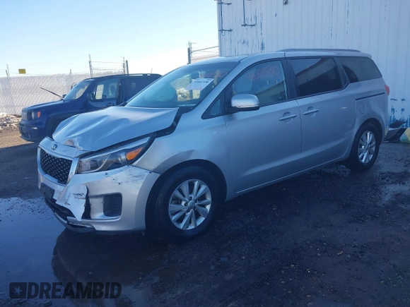 2016 Kia Sedona LX with VIN KNDMB5C18G6164472, listed as a IAAI auction lot 41661530 with 116,904 mi miles. Bid and sale history available at carsss.com. Image 21.