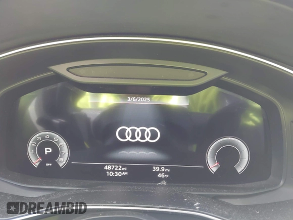 2022 Audi A6 Prestige with VIN WAUM2BF25NN032899, listed as a IAAI auction lot 41728685 with 48,722 mi miles. Bid and sale history available at carsss.com. Image 7.