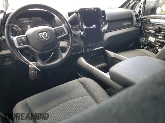 2022 Ram 2500 Big Horn with VIN 3C6UR5ML9NG144097, listed as a Copart auction lot 48206925 with 33,574 mi miles and Salvage title. Bid and sale history available at DreamBid. Image 8.