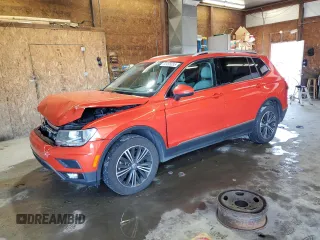 2018 Volkswagen Tiguan SEL with VIN 3VV2B7AXXJM220365, listed as a Copart auction lot 60486055 with 92,006 mi miles and Salvage title. Bid and sale history available at DreamBid. Image 1.