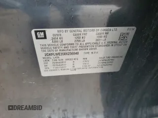 2014 GMC Terrain SLE with VIN 2GKFLWE35E6236640, listed as a Copart auction lot 62770405 with 100,529 mi miles and Clean title. Bid and sale history available at DreamBid. Image 12.