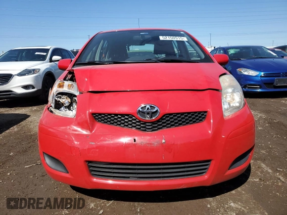 2009 Toyota Yaris with VIN JTDKT903095246576, listed as a Copart auction lot 52150915 with 90,276 mi miles and Salvage Title. Bid and sale history available at DreamBid. Image 5.