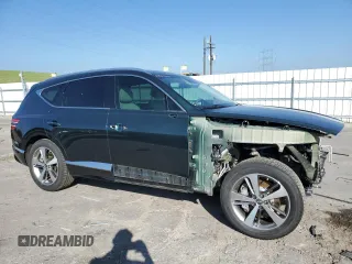 2021 Genesis GV80 with VIN KMUHCESC7MU040635, listed as a Copart auction lot 59625875 with 61,027 mi miles and Salvage title. Bid and sale history available at DreamBid. Image 4.