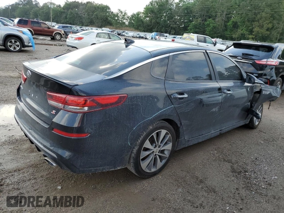 2019 Kia Optima S with VIN 5XXGT4L38KG280111, listed as a Copart auction lot 54346045 with 63,783 mi miles and Salvage Title. Bid and sale history available at carsss.com. Image 3.