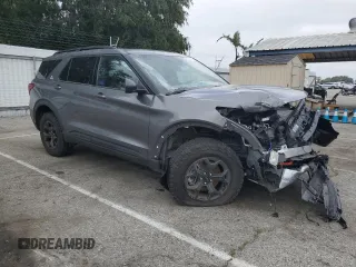 2023 Ford Explorer Timberline z VIN 1FMSK8JH5PGB61379, wystawiony jako Copart lot #87318674 z przebiegiem 8 943 mil mil oraz Szkoda całkowita • Salvage title. Historia ofert i sprzedaży dostępna na DreamBid. Obrazek 4.