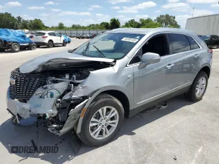 2024 Cadillac XT5 FWD Luxury with VIN 1GYKNAR44RZ740434, listed as a Copart auction lot 55280105 with 22,747 mi miles and Non repairable. Bid and sale history available at DreamBid. Image 1.