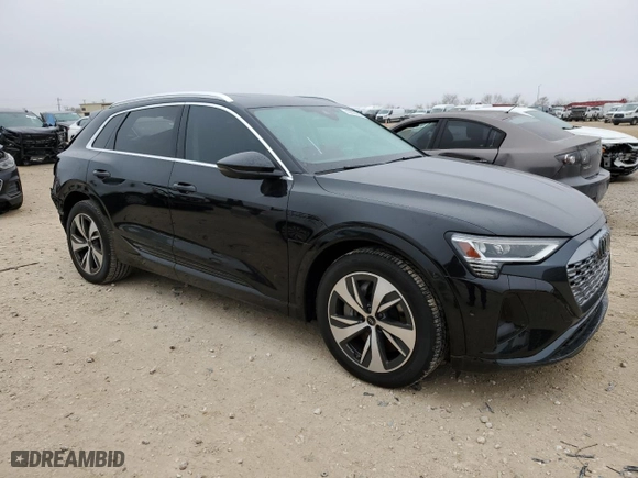 2024 Audi Q8 e-tron Premium Plus with VIN WA15AAGE4RB019575, listed as a Copart auction lot 43020625 with NaN miles and Salvage Title. Bid and sale history available at carsss.com. Image 4.