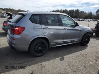 2017 BMW X3 xDrive28i with VIN 5UXWX9C31H0W70912, listed as a Copart auction lot 48392275 with 69,908 mi miles and Salvage Title. Bid and sale history available at DreamBid. Image 3.