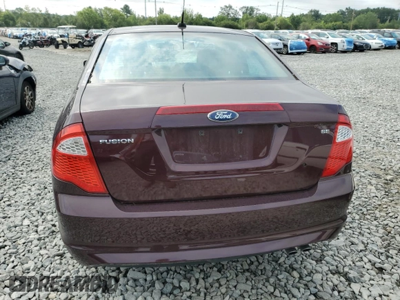 2012 Ford Fusion SE with VIN 3FAHP0HA4CR370258, listed as a Copart auction lot 63806565 with 59,027 mi miles and Clean title. Bid and sale history available at DreamBid. Image 6.