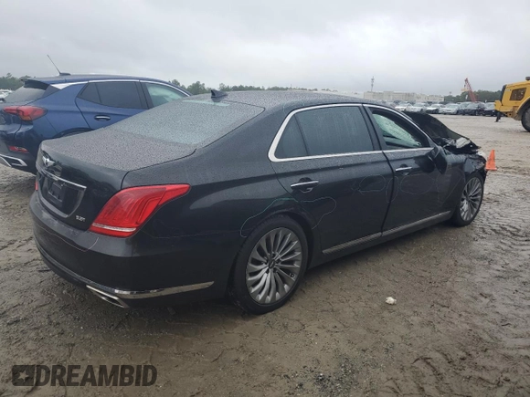 2018 Genesis G90 Premium z VIN KMHG34JA4JU046831, wystawiony jako Copart lot #71627693 z przebiegiem 38 207 mil mil oraz . Historia ofert i sprzedaży dostępna na DreamBid. Obrazek 3.