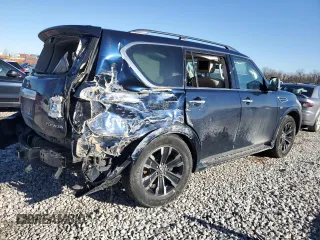 2019 Nissan Armada SV with VIN JN8AY2NC5K9584202, listed as a Copart auction lot 85111424 with Not Provided miles and Salvage Title. Bid and sale history available at carsss.com. Image 3.