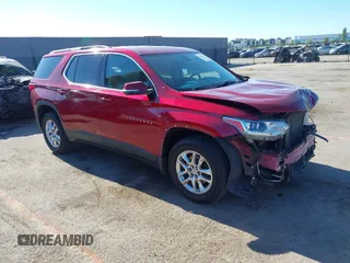 2018 Chevrolet Traverse LT Cloth with VIN 1GNERGKW0JJ105114, listed as a IAAI auction lot 42597045 with 135,682 mi miles and . Bid and sale history available at DreamBid. Image 1.