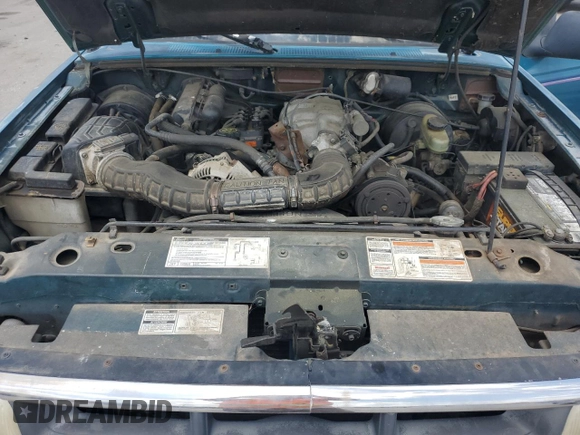 1993 Ford Ranger Splash with VIN 1FTCR10X2PUA80703, listed as a Copart auction lot 54696915 with 63,266 mi miles and Salvage Title. Bid and sale history available at carsss.com. Image 11.