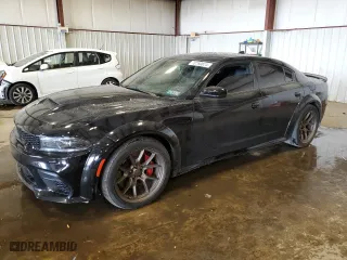 2022 Dodge Charger SRT Hellcat Widebody with VIN 2C3CDXL9XNH118861, listed as a Copart auction lot 70760874 with 28,480 mi miles and Salvage Title. Bid and sale history available at carsss.com. Image 1.