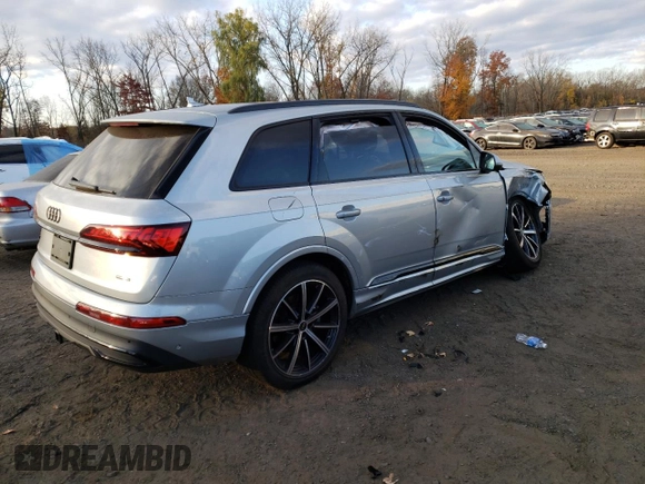 2024 Audi Q7 Premium Plus with VIN WA1LXBF71RD009928, listed as a Copart auction lot 77769904 with 12,012 mi miles and Salvage title. Bid and sale history available at DreamBid. Image 3.