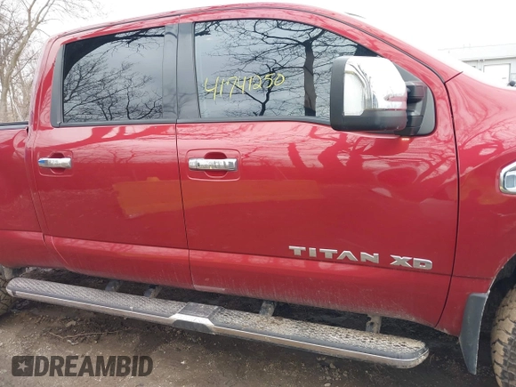 2017 Nissan Titan XD PRO-4X with VIN 1N6BA1F41HN570333, listed as a IAAI auction lot 41741250 with 62,948 mi miles. Bid and sale history available at carsss.com. Image 13.