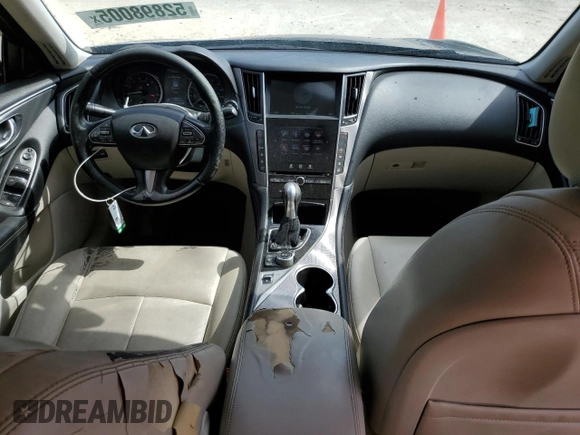 2014 Infiniti Q50 Premium with VIN JN1BV7AP9EM693541, listed as a Copart auction lot 52898005 with 203,157 mi miles and Salvage Title. Bid and sale history available at carsss.com. Image 8.