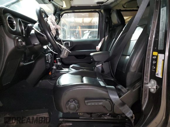 2022 Jeep Wrangler Unlimited Sahara with VIN 1C4HJXEG1NW109232, listed as a Copart auction lot 47986955 with 38,248 mi miles and Salvage title. Bid and sale history available at DreamBid. Image 7.