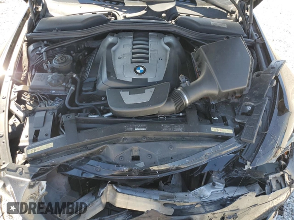 2009 BMW 6 Series 650i with VIN WBAEB53569C224337, listed as a Copart auction lot 68148974 with 75,057 mi miles and Salvage Title. Bid and sale history available at carsss.com. Image 13.