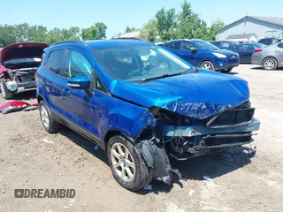 2019 Ford EcoSport SE with VIN MAJ3S2GEXKC263365, listed as a IAAI auction lot 42641527 with 109,267 mi miles and . Bid and sale history available at DreamBid. Image 1.
