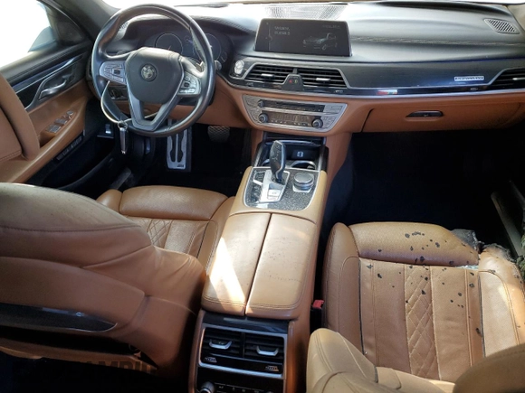 2016 BMW 7 Series 750i with VIN WBA7F0C57GGL99332, listed as a Copart auction lot 56144533 with 95,626 mi miles. Bid and sale history available at carsss.com. Image 8.