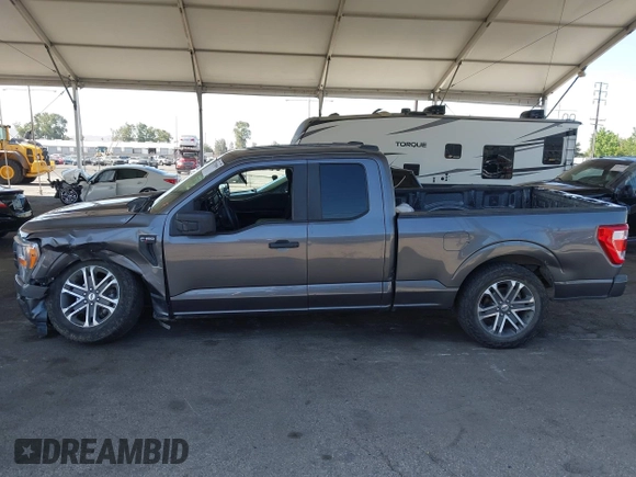 2021 Ford F-150 XL with VIN 1FTEX1CP5MFA52842, listed as a IAAI auction lot 42520858 with 107,873 mi miles and . Bid and sale history available at DreamBid. Image 14.