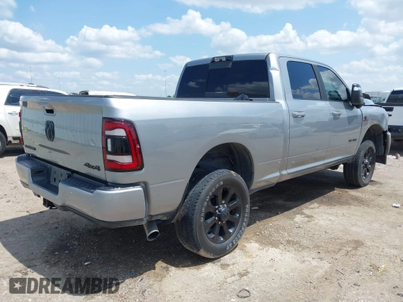 2024 Ram 2500 Laramie with VIN 3C6UR5FLXRG345851, listed as a IAAI auction lot 42222678 with 42,776 mi miles and . Bid and sale history available at DreamBid. Image 4.