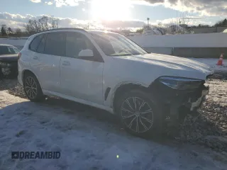 2021 BMW X5 M50i with VIN 5UXJU4C03M9E80842, listed as a Copart auction lot 42736845 with 75,390 mi miles and Salvage Title. Bid and sale history available at carsss.com. Image 4.